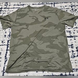 Under Armour Men's Short Sleeve Camo Tee - Olive Green XL